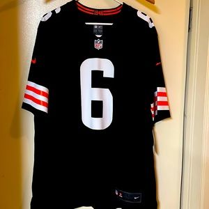 Nike Size Large NFL jersey color black, orange and white